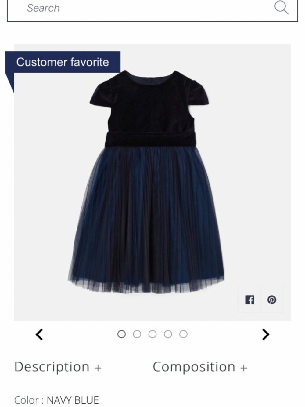 Jacadi formal girls dress